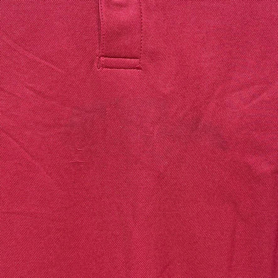 CLUB ROOM Red Solid Sport Striped Short Sleeve Polo Shirt SZ M