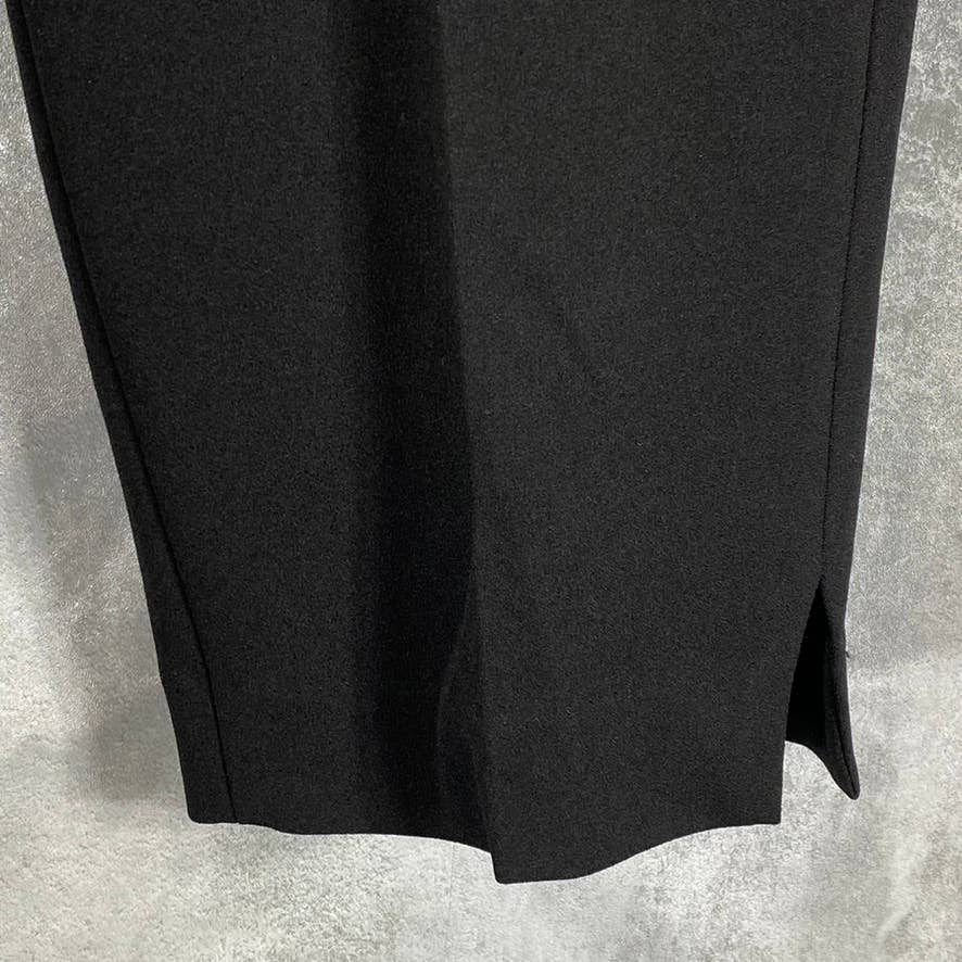 DKNY Women's Black Solid Essential Slim-Leg Cropped Dress Pants SZ 14