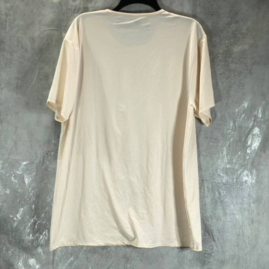 ALFANI ALFATECH Men's Beige Crewneck Short-Sleeve T-Shirt SZ XL
