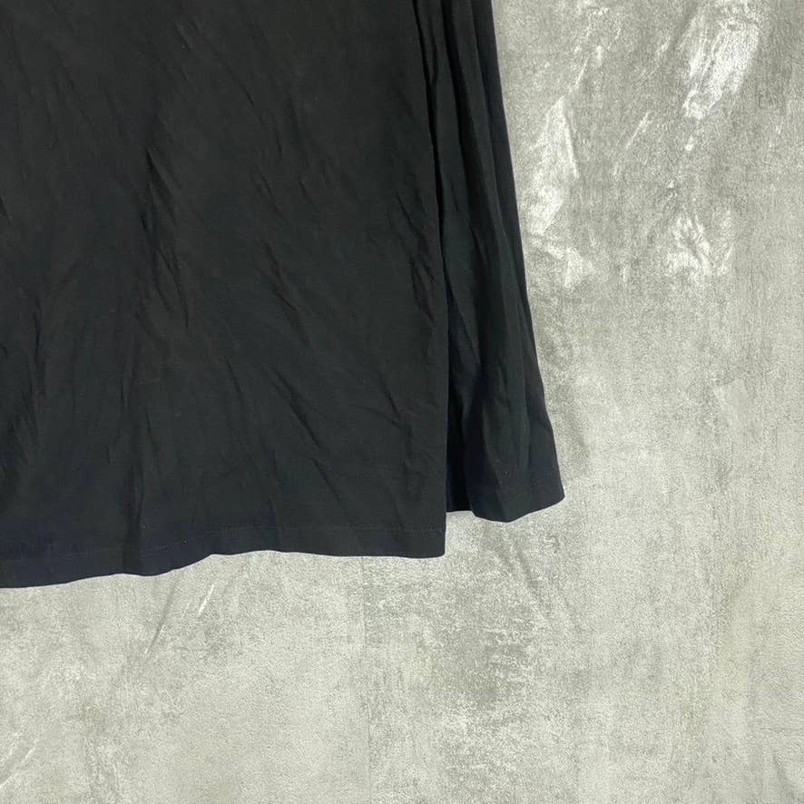 HUGO HUGO BOSS Men's Black Regular-Fit Crewneck Reverse Logo T-Shirt SZ L