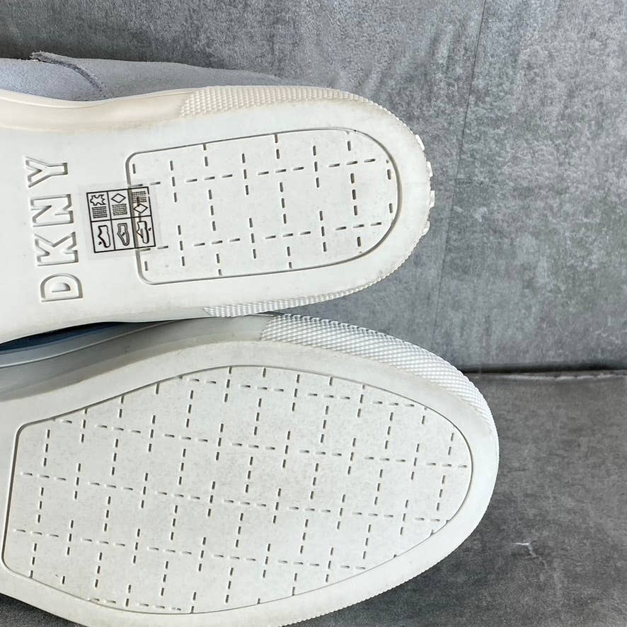 DKNY Women's Pastel Blue Multi Cosmo Slip-On Wedge Sneakers SZ 10