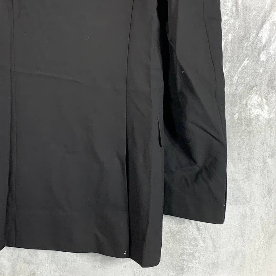 DKNY Men's Solid Black Modern-Fit Stretch Two-Button Suit Jacket SZ 38R