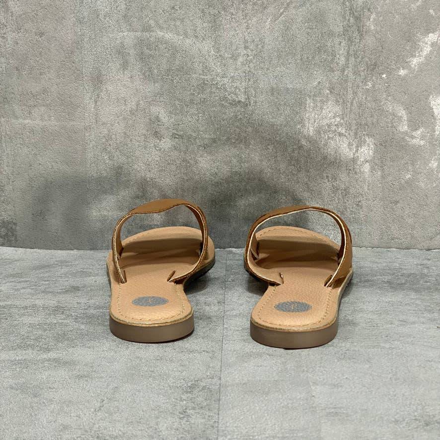 JOURNEE SIGNATURE Tan Walker Slip-On Sandals SZ 8.5