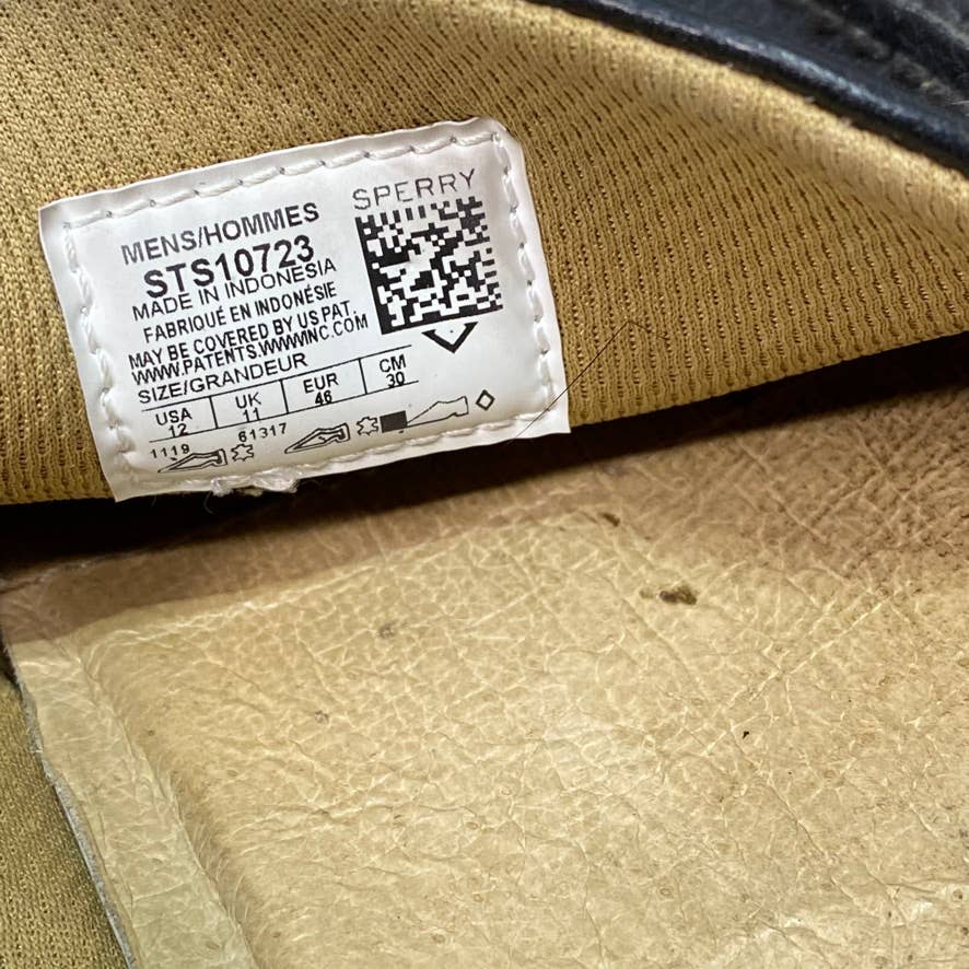 SPERRY Black Hampden Ventian Loafers SZ 12