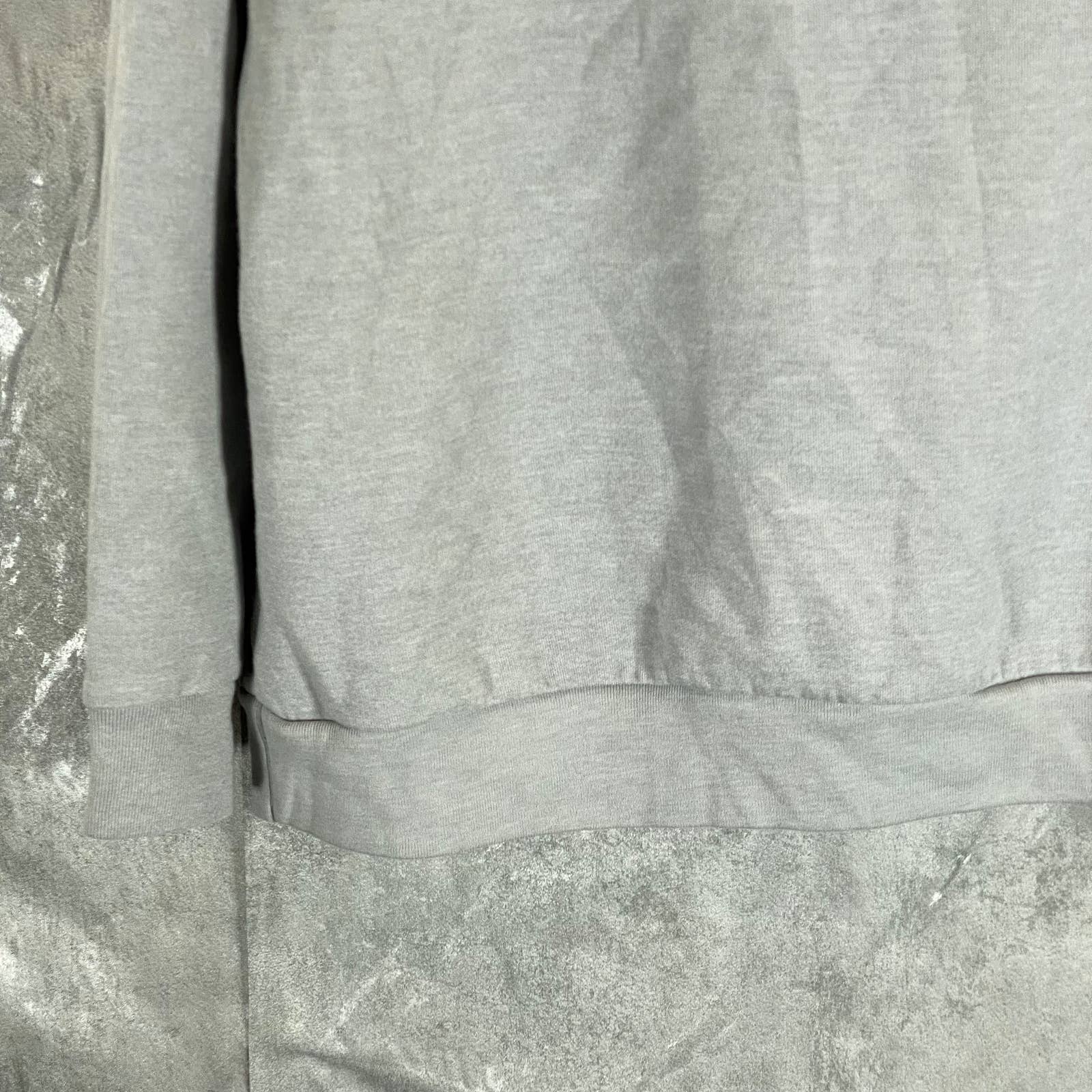 ALFANI Men's Casual Grey Heather Solid Quarter-Zip Pullover Sweater SZ XL