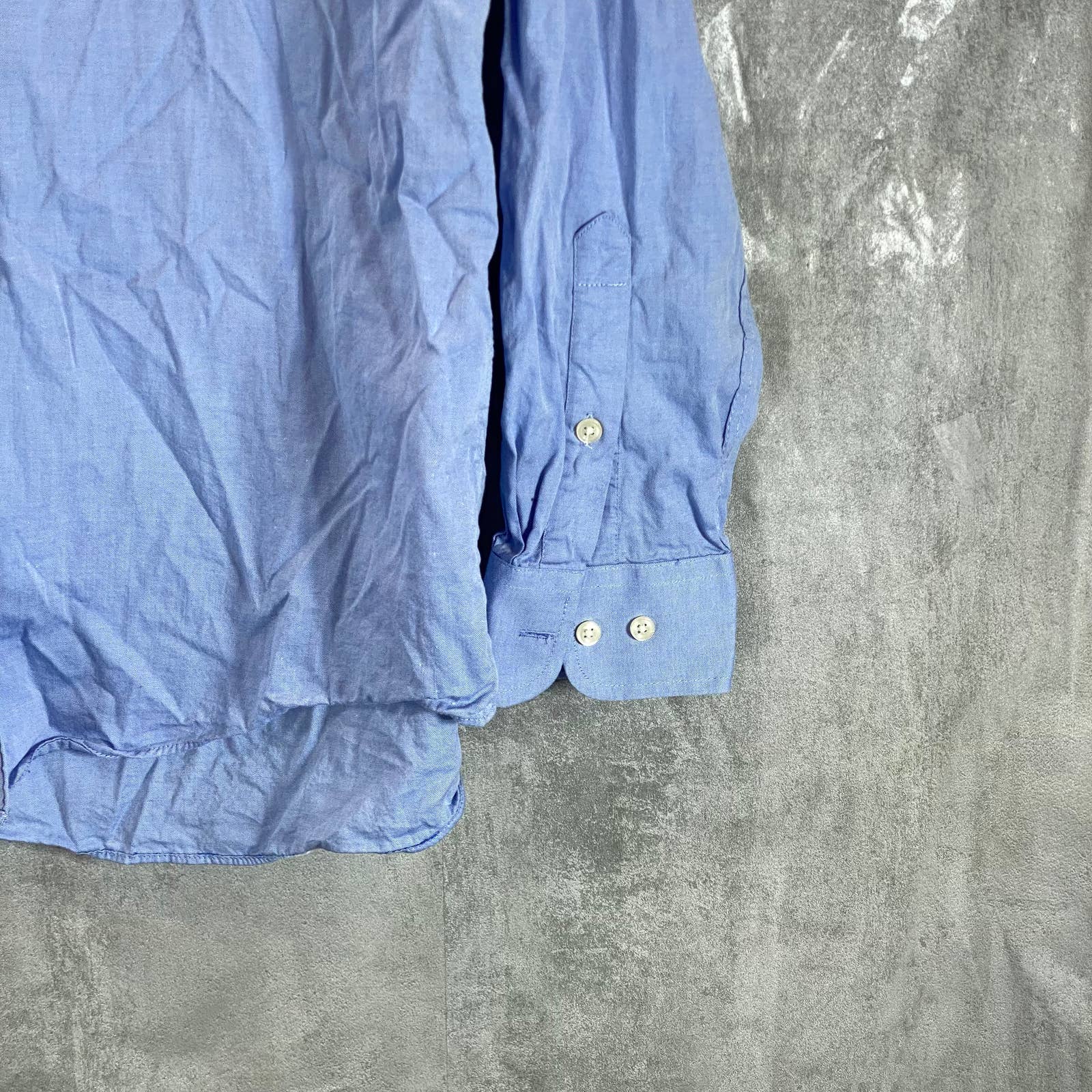 CLUB ROOM Men's Light Blue Regular-Fit Cotton Oxford Dress Shirt SZ 15.5 34/35