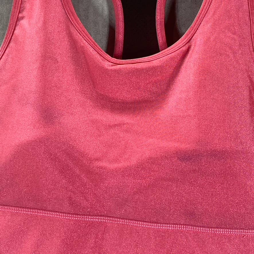 DKNY SPORT Women's Calypso High-Shine Low-Impact Lightweight Racerback Sports