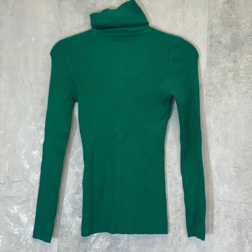 STYLE & CO Women's Petite Aventurine Ribbed Turtleneck Lightweight Pullover Sweater SZ P/S