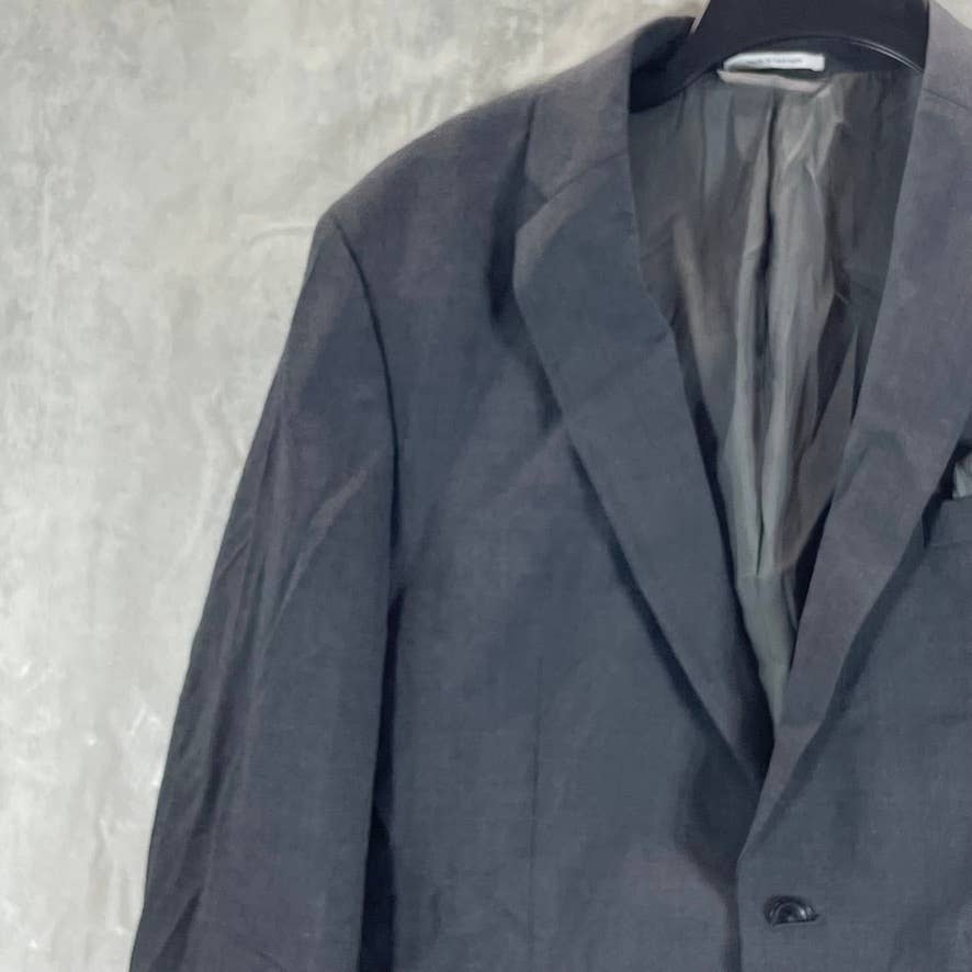 BAR III Men's Charcoal Two-Button Slim-Fit Wool Suit Jacket SZ 42R