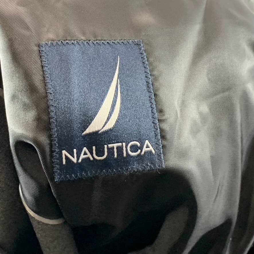 NAUTICA Men's Charcoal Short Modern-Fit Two-Button Bi-Stretch Suit Jacket SZ 42S