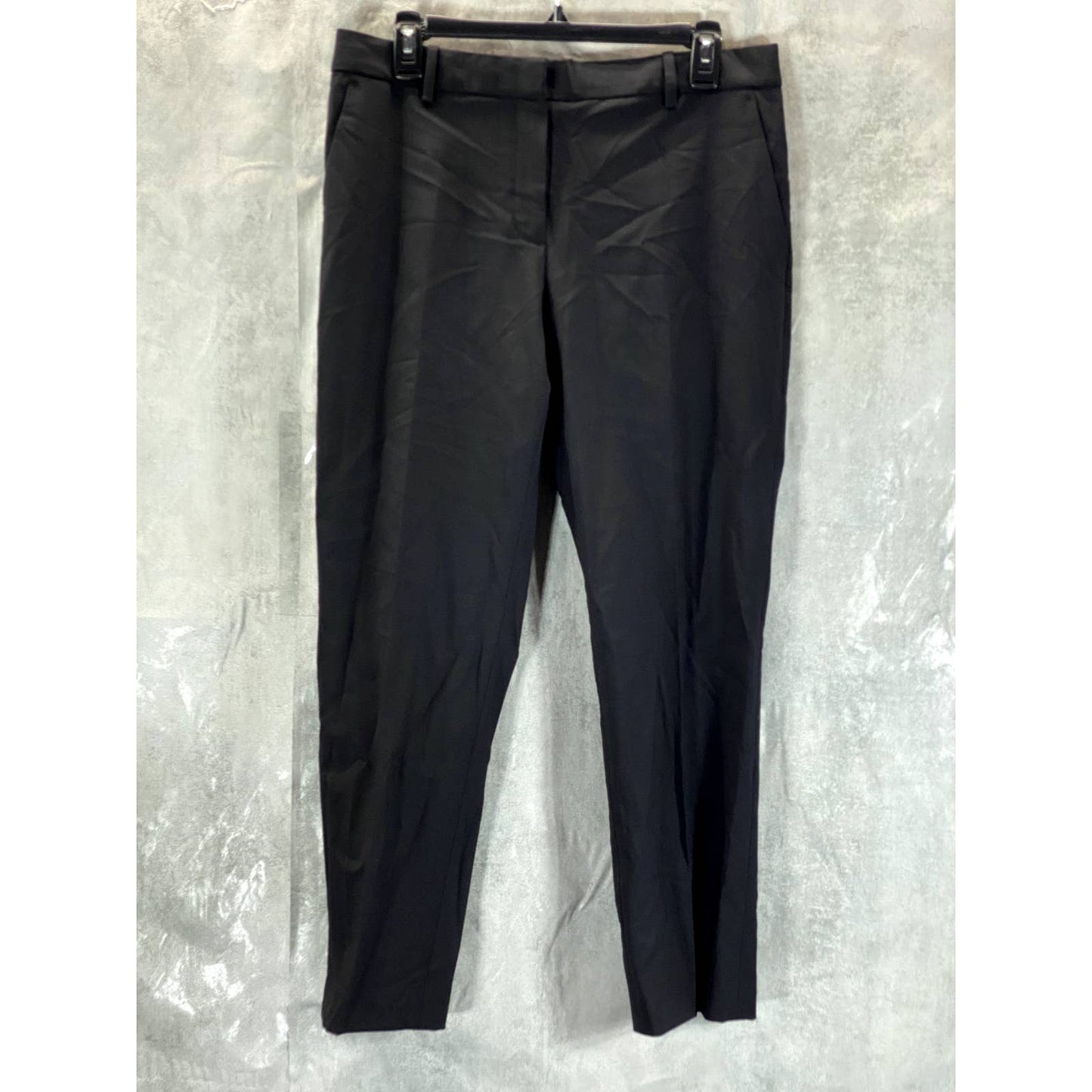 THEORY Women's Black Trecca 2 Good Wool Cropped Classic Suit Pants SZ 8