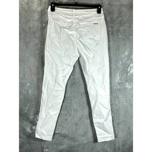 MICHAEL MICHAEL KORS Women's Petite White Selma Skinny High-Rise Jeans SZ 10P