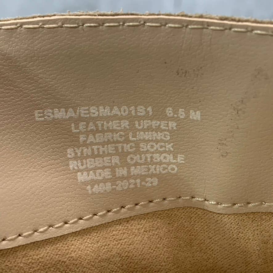 STEVE MADDEN Women's Sand Suede Esma Tall Lug Sole Block Heel Boots SZ 6.5