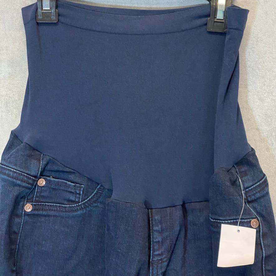 MOTHERHOOD Indigo Blue Secret Fit Belly Stretch Ankle Maternity Jeggings SZ XL