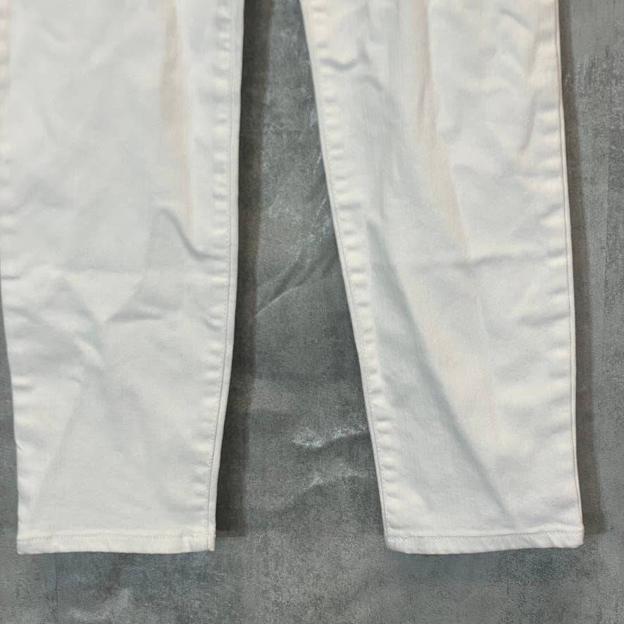 A PEA IN THE POD Women's Maternity White Luxe Secret Fit Belly Skinny Jeans SZ27