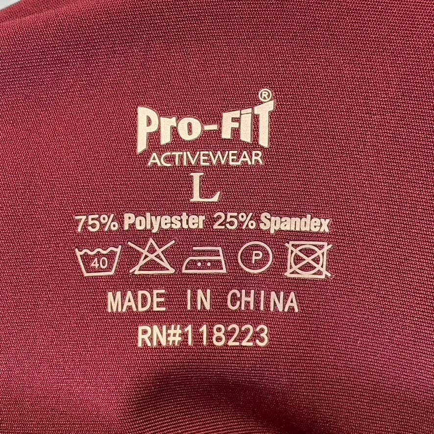 PRO-FIT Activewear Garnet Lightweight High-Waist Pull-On Leggings SZ L
