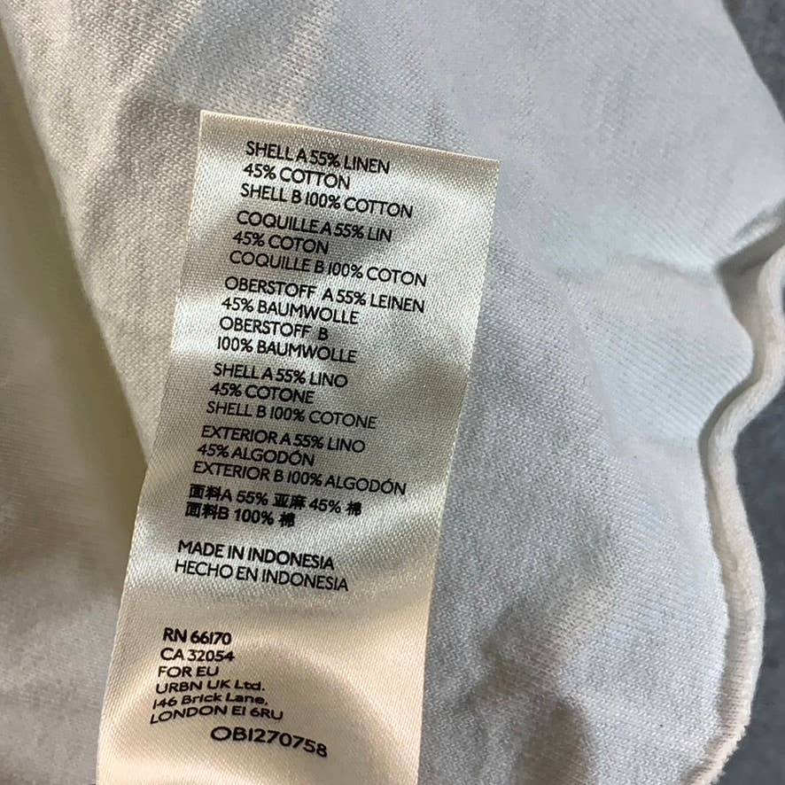 FREE PEOPLE Women's Optic White Girl Talk V-Neck Layered Short-Sleeve Top SZ S