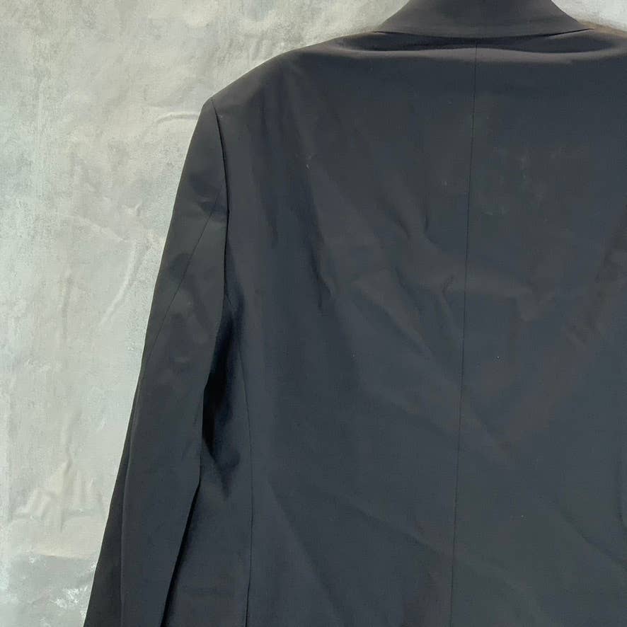 BAR III Men's Solid Black Short Two-Button Slim-Fit Wool Suit Jacket SZ 44S