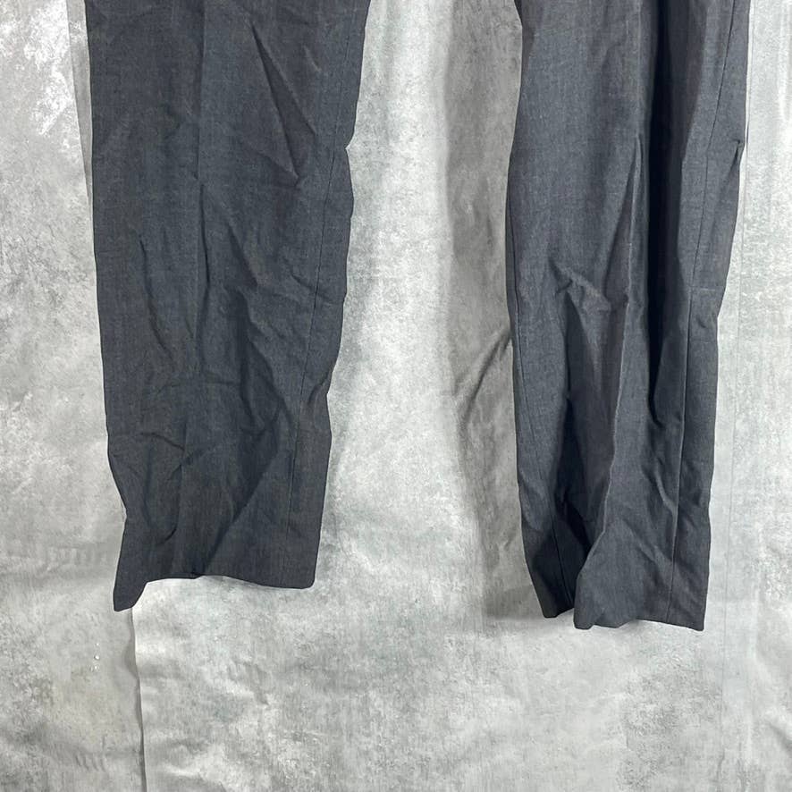 CALVIN KLEIN Men's Dark Grey Infinite Stretch Skinny-Fit Dress Pants SZ 34X30