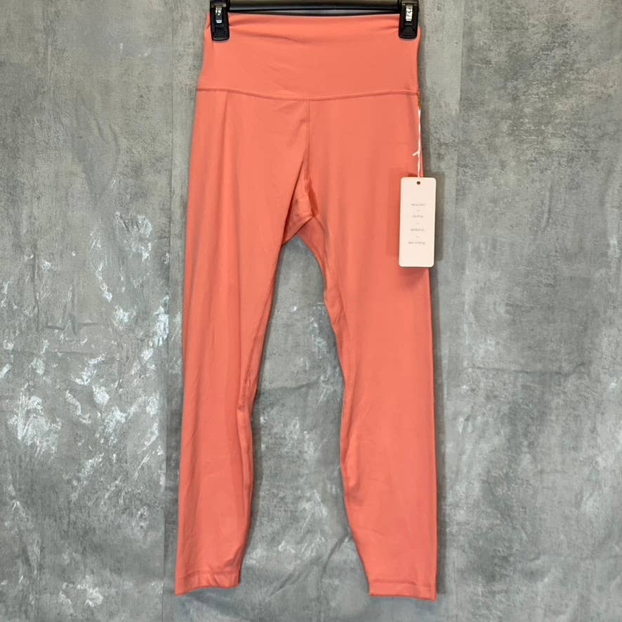 LOVE TREE Women's Coral 4-Way Stretch Wide Waistband Pull-On Leggings SZ M