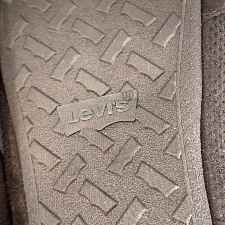 LEVI'S Men's Brown Harlin 2 Microsuede Venetian Slippers SZ M(8-9)