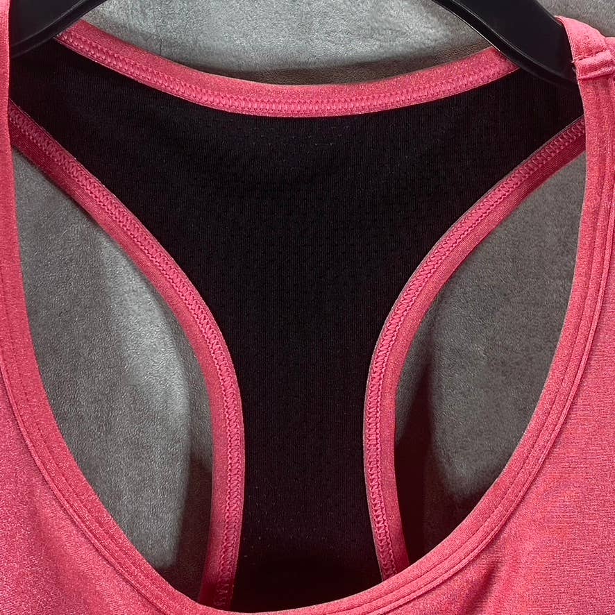 DKNY SPORT Women's Calypso High-Shine Low-Impact Lightweight Racerback Sports