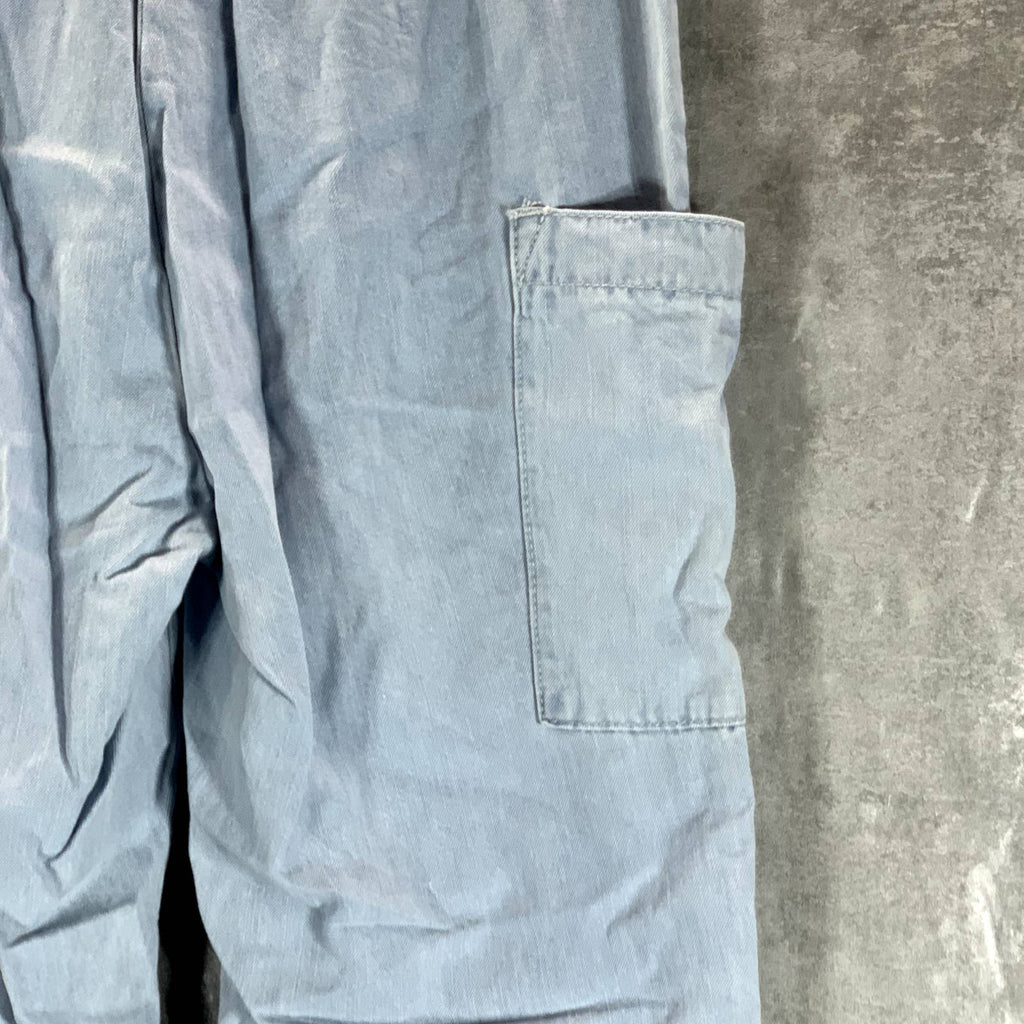 INDIGO REIN Juniors' Light Blue Denim High-Rise Pull-On Jogger Pants SZ M
