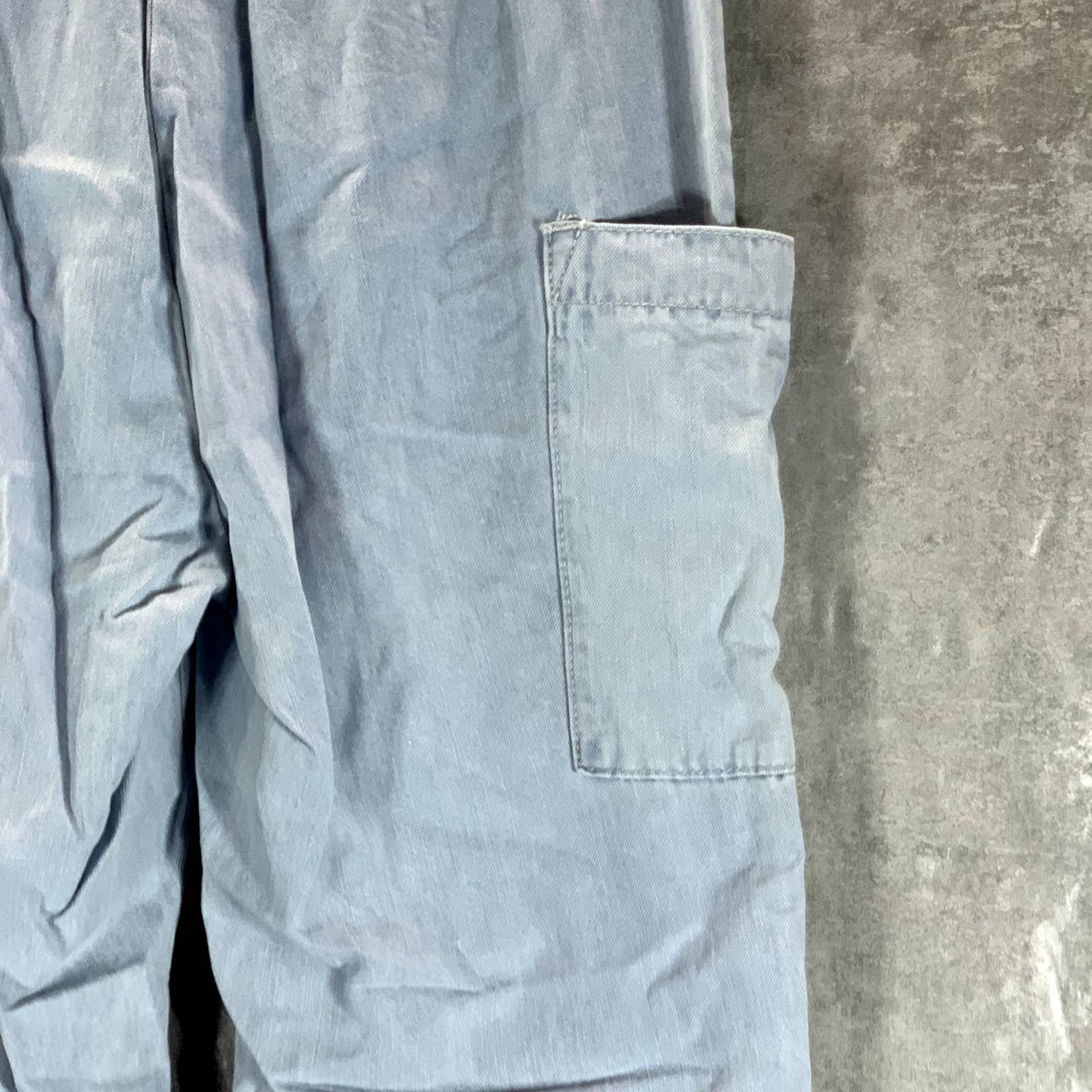 INDIGO REIN Juniors' Light Blue Denim High-Rise Pull-On Jogger Pants SZ M