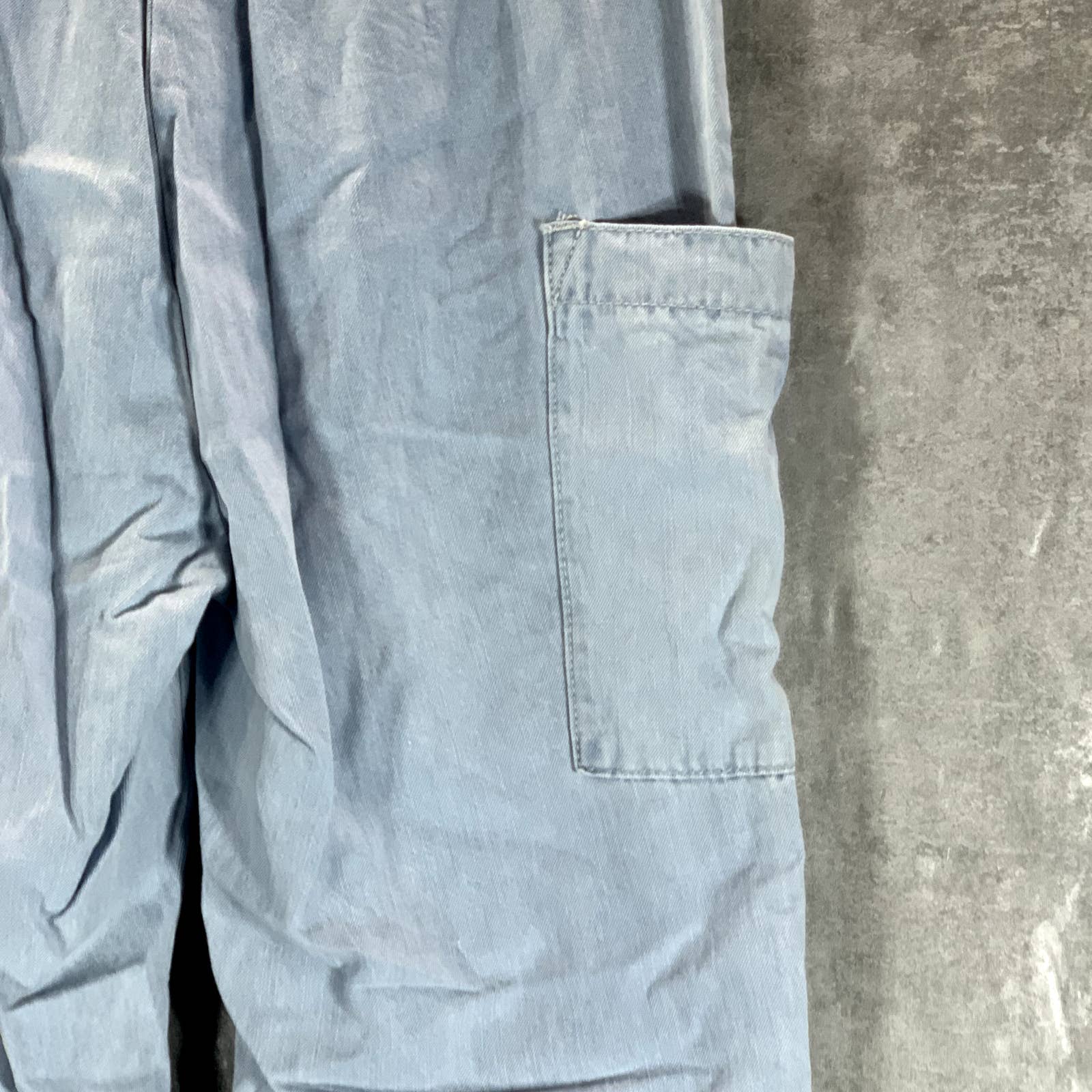 INDIGO REIN Juniors' Light Blue Denim High-Rise Pull-On Jogger Pants SZ M