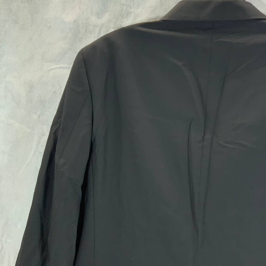 DKNY Men's Solid Black Modern-Fit Stretch Two-Button Suit Jacket SZ 38R