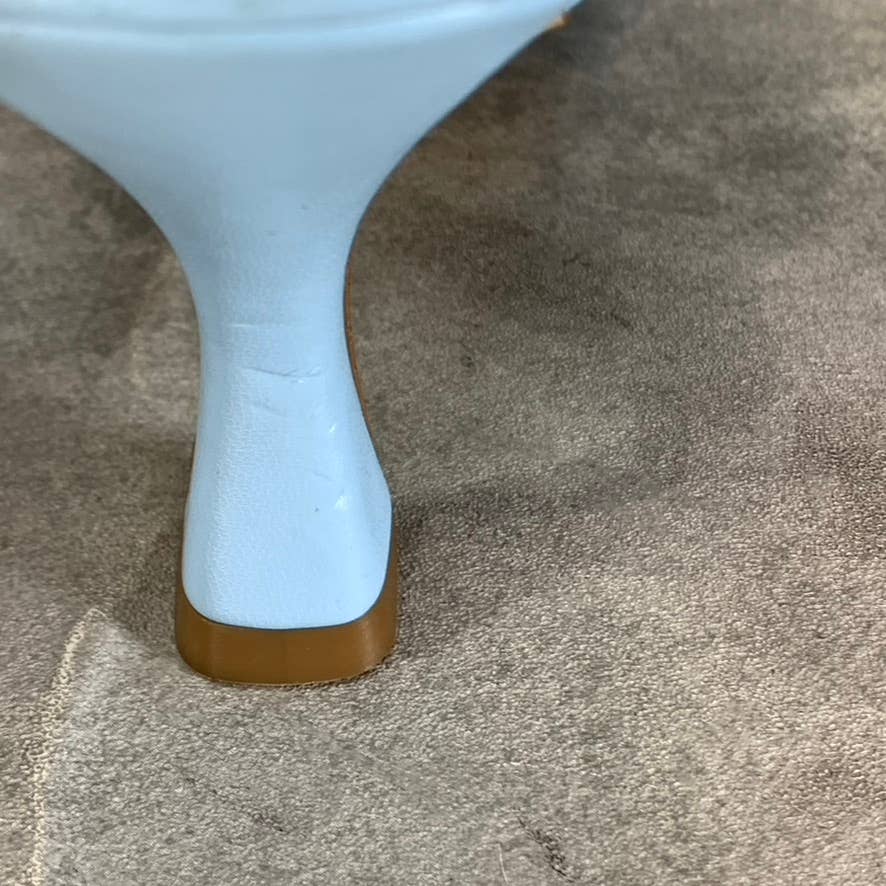 MARC FISHER Women's Blue Toree Woven Square-Toe Heeled Dress Sandals SZ 6.5