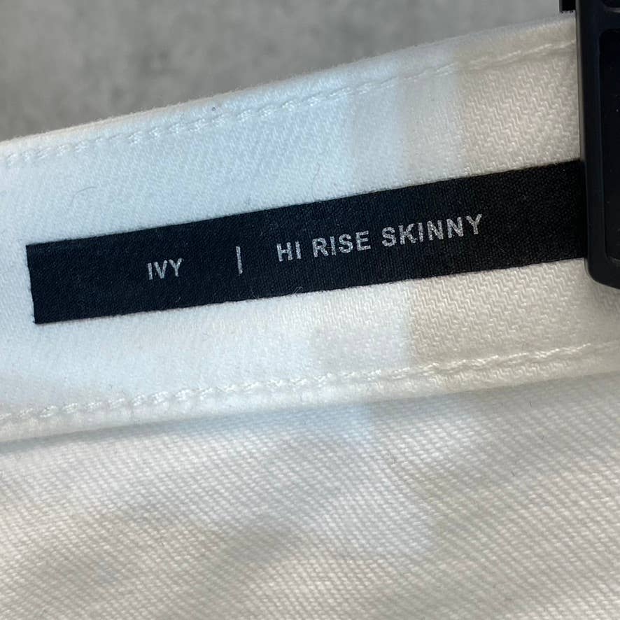 BUFFALO DAVID BITTON Women's White High-Rise Denim Skinny Jeans SZ 31