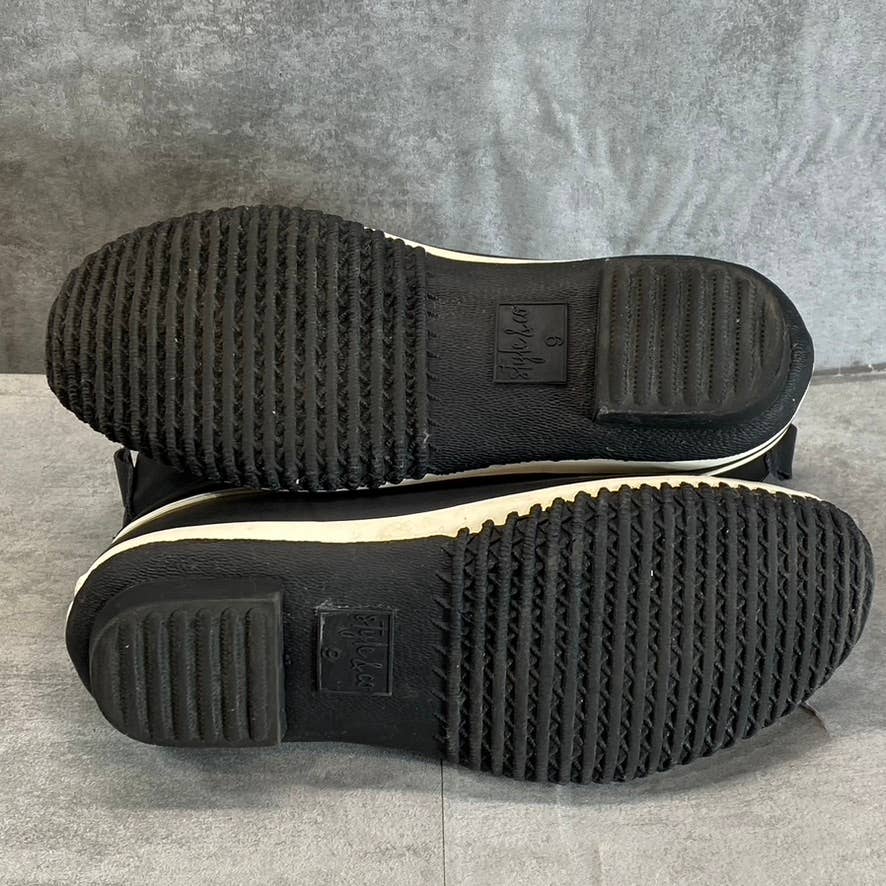 STYLE & CO Women's Black Smooth Heidie Cold-Weather Waterproof Slip-On Duck Boot