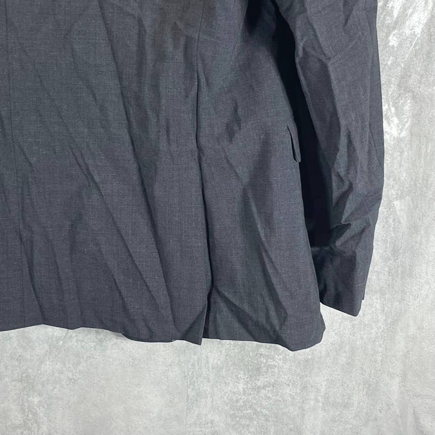 BAR III Men's Charcoal Two-Button Slim-Fit Wool Suit Jacket SZ 46R