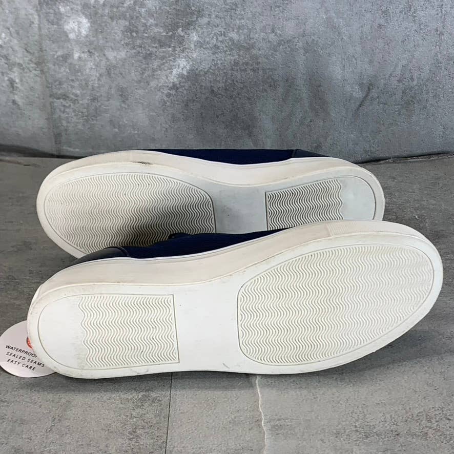 BLONDO Women's Navy Knit Kyla Waterproof Slip-On Platform Sneakers SZ 6.5