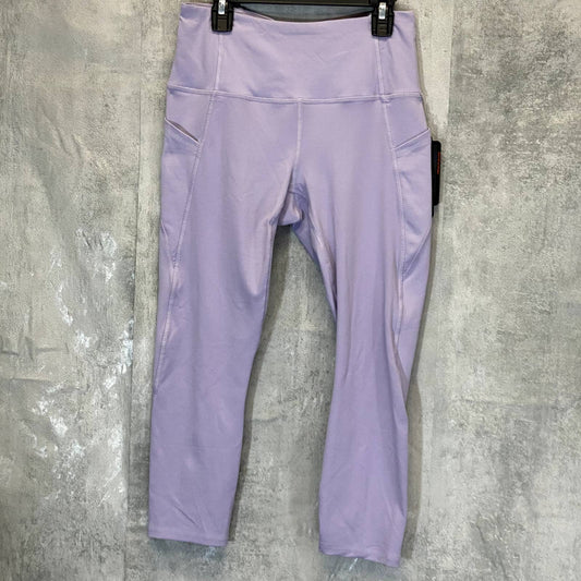 RBX Women's Lilac Dream High-Rise Stretch Pull-On Capri Leggings SZ S