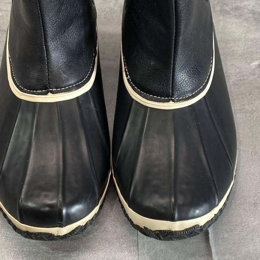 STYLE & CO Women's Black Smooth Heidie Cold-Weather Waterproof Slip-On Duck Boot