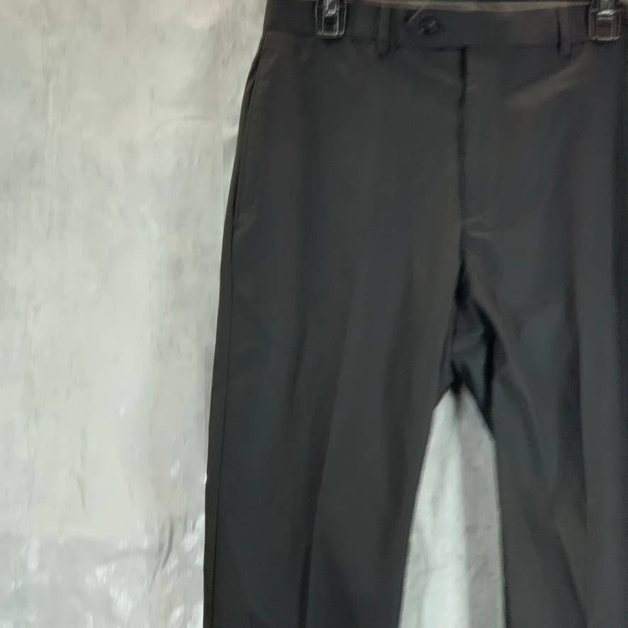 IZOD Men's Solid Black Regular Classic-Fit Suit Pants SZ 32X32