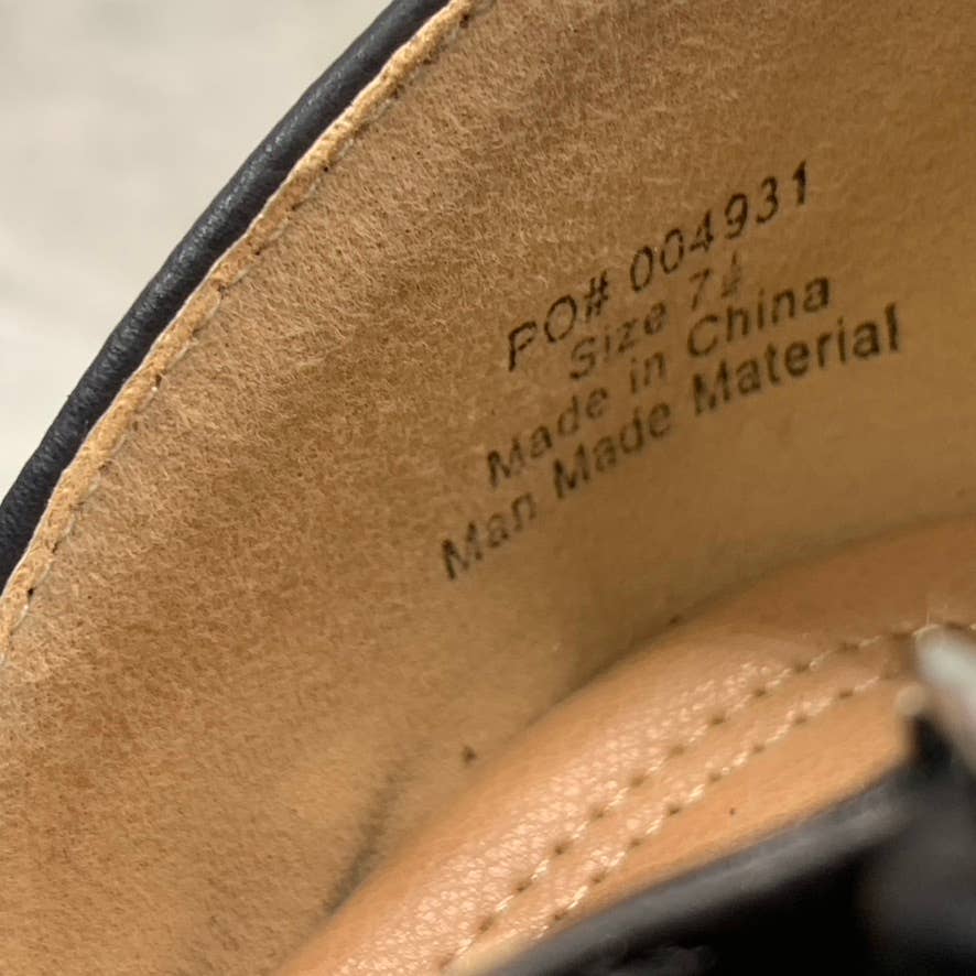 JOURNEE COLLECTION Women's Black Faux Leather Tillis Pointed-Toe Pumps SZ 7.5