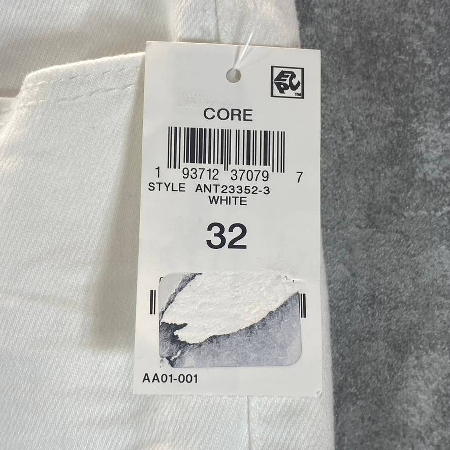 AND NOW THIS Women's White The Perfect Skinny High-Rise Raw-Hem Button-Fly Jeans