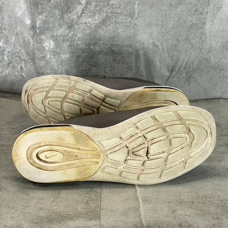 NIKE Men's Grey Air Max Axis Premium Lace-Up Sneakers SZ 10.5