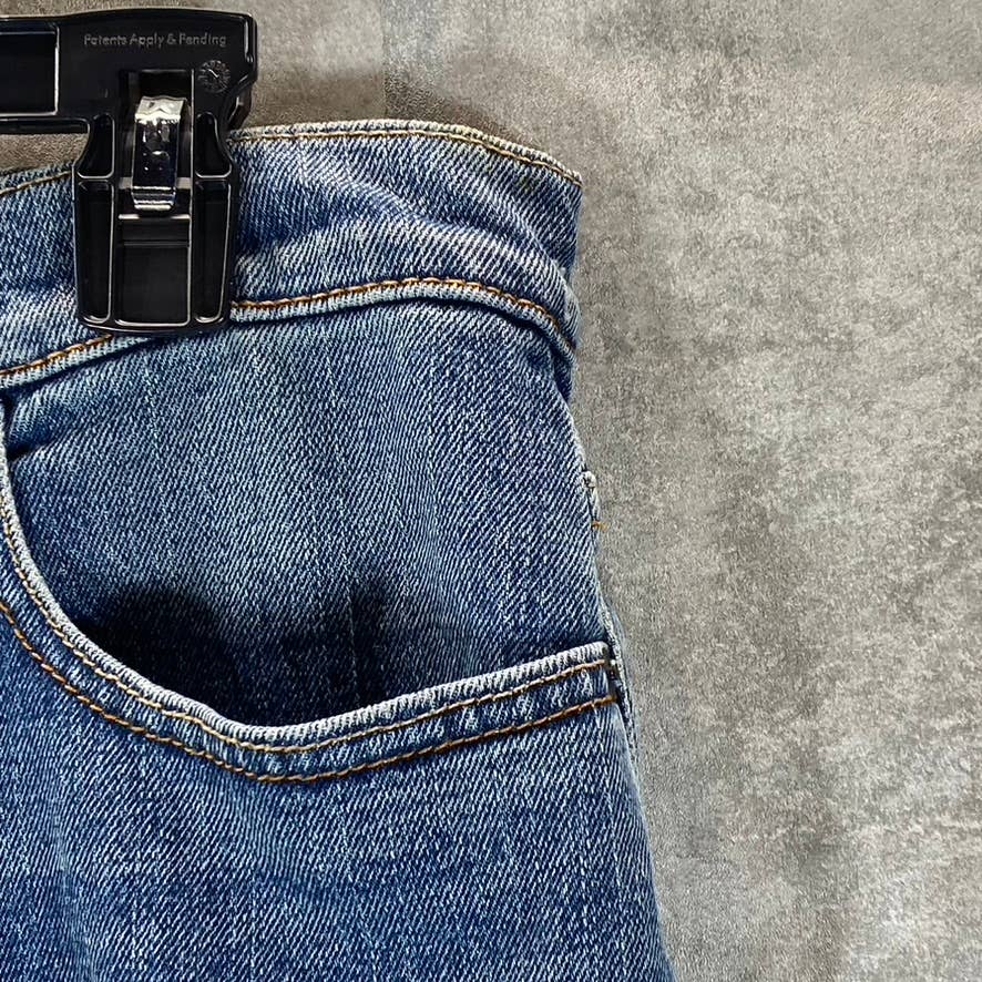 TOMMY JEANS Men's Light Wash Straight-Fit Stretch Jeans SZ 34X32