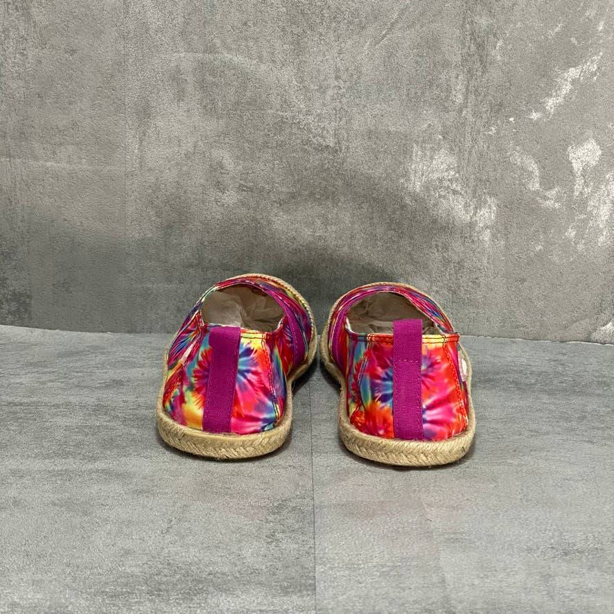 SUGAR Tie Dye Evenmore Slip-On Canvas Espardille Flats SZ 8