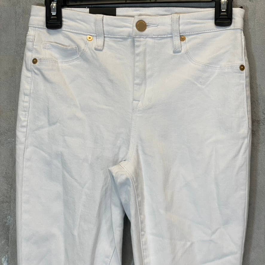 BLANKNYC Women's The Great Jones White Distressed High-Rise Skinny Ankle Denim Jeans SZ 26