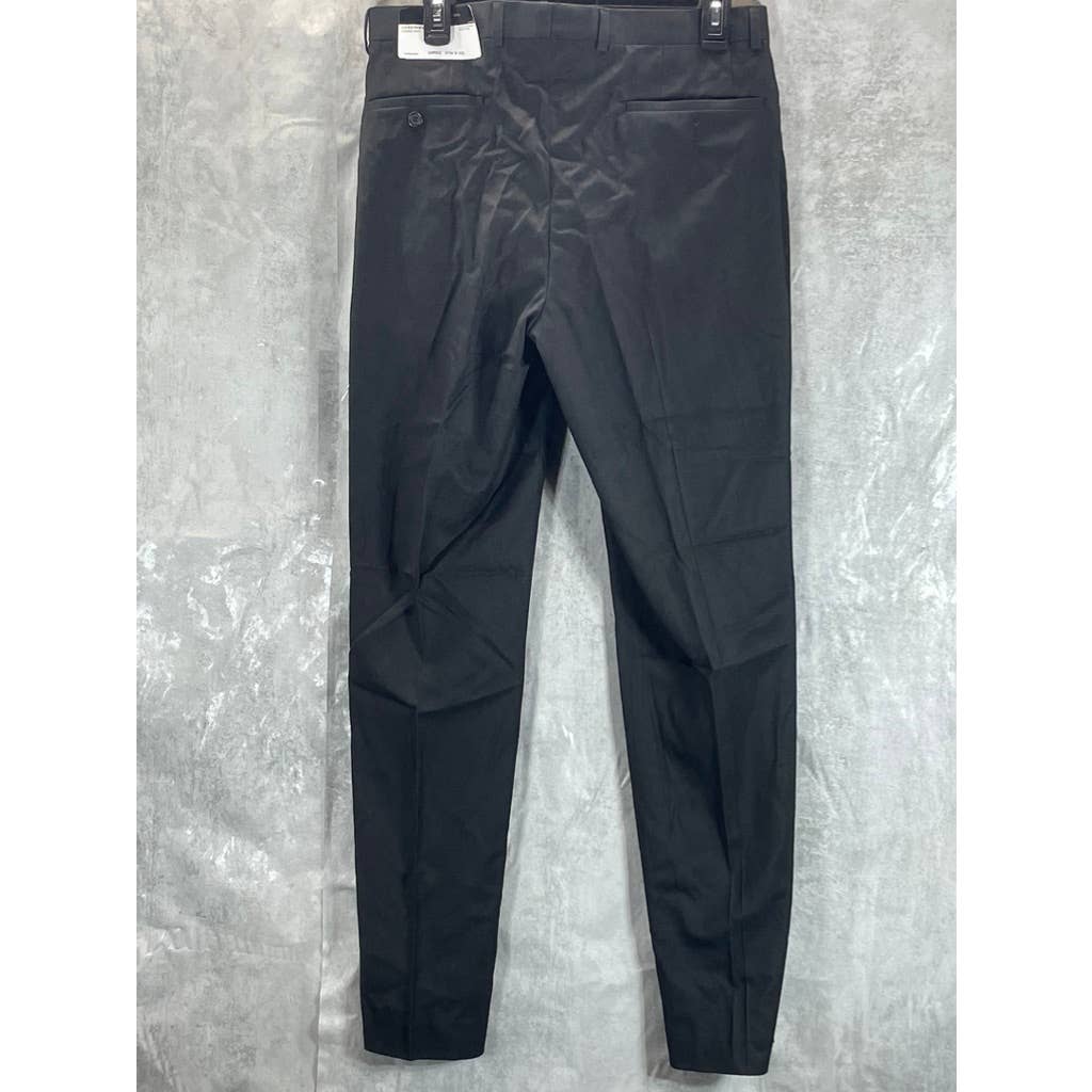 MARC NEW YORK Men's Black Modern-Fit Stretch Two-Button Regular Suit SZ 38R