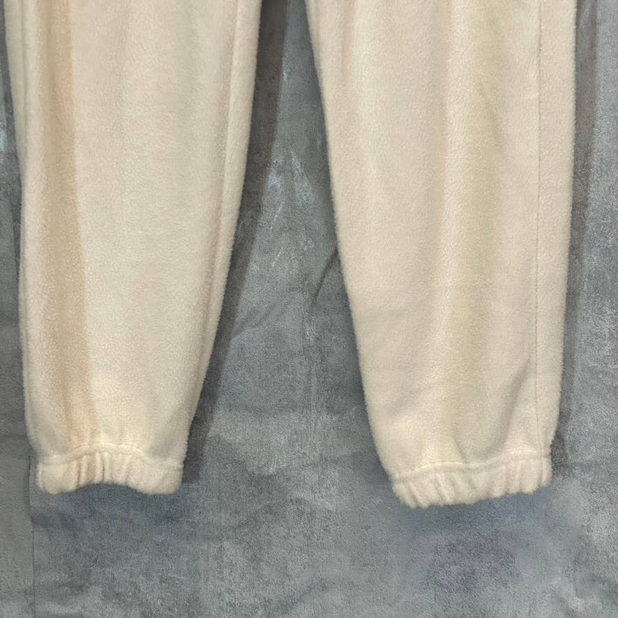 NIA Women's Bone Elastic Drawstring Waist Pull-On Fleece Jogger Pants SZ XS