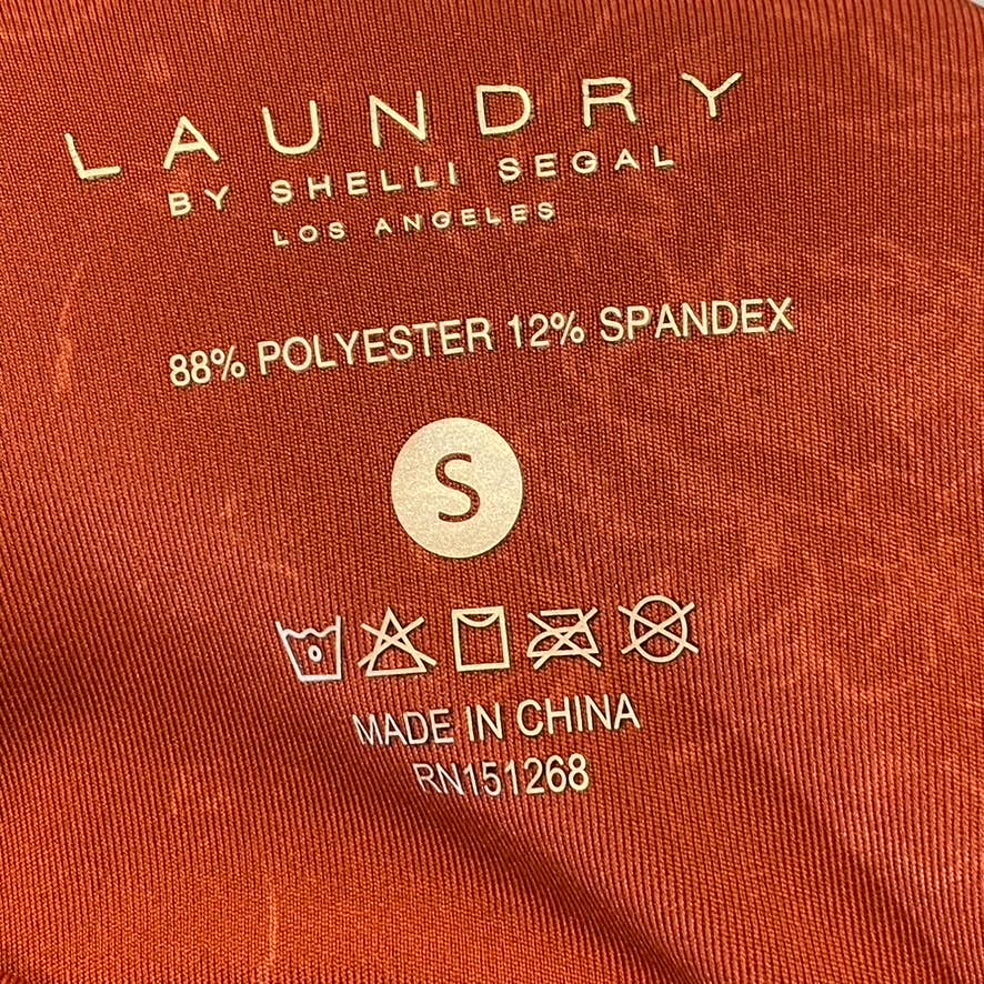 LAUNDRY By Shelli Segal Rust Printed High-Waist Stretch Pull-On Active Leggings SZ S