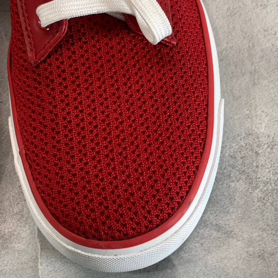 TOMMY HILFIGER Women's Medium Red Fabric Gessie Stretch Knit Sneakers SZ 9.5