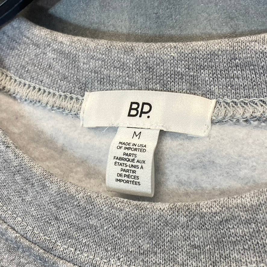 BP. Women's Gray Ying Yang Lover Graphic Crewneck Pullover Sweater SZ M