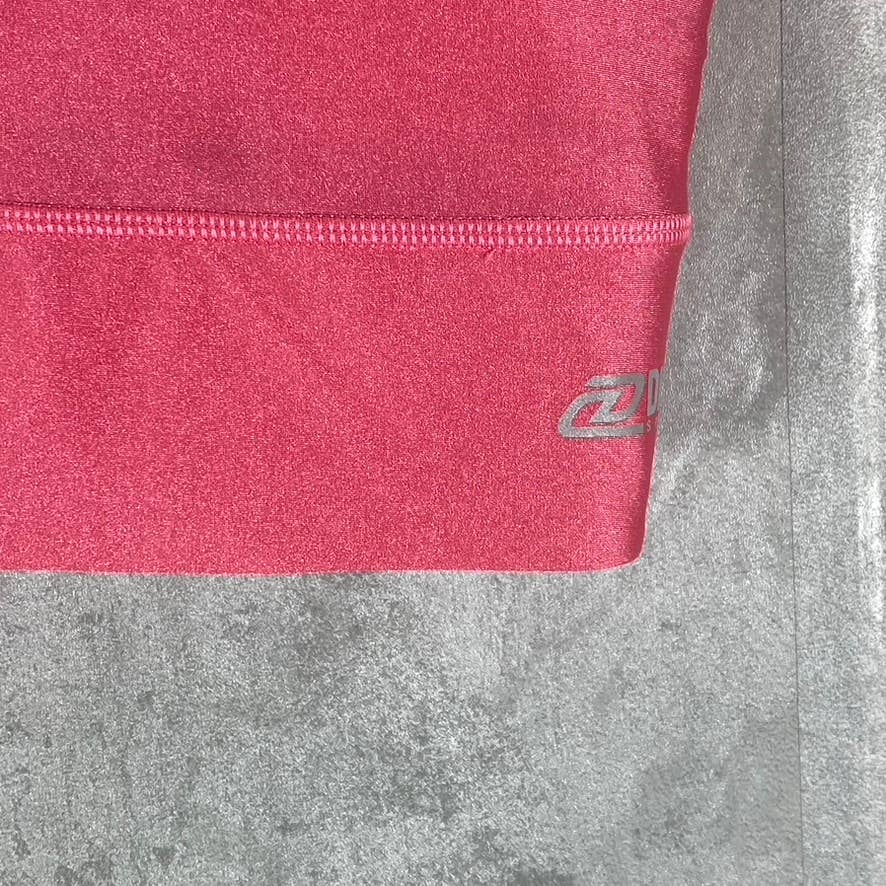 DKNY SPORT Women's Calypso High-Shine Low-Impact Lightweight Racerback Sports